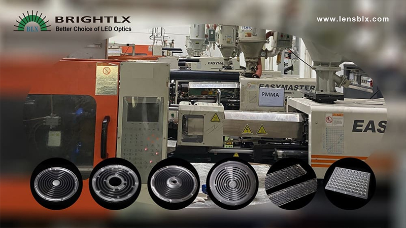 Employing Diverse Tonnage Injection Molding Machines for A Variety of Lenses.