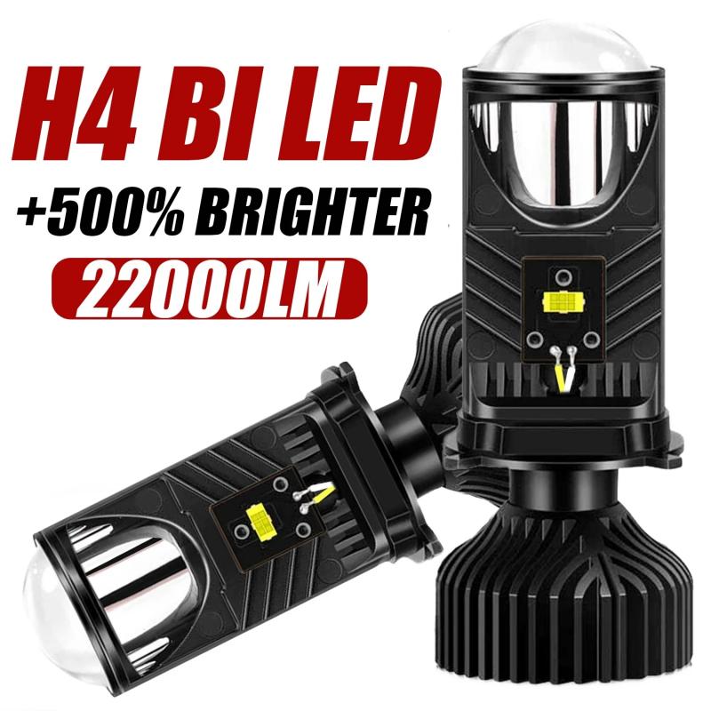 2x Autolightfactory H4 (9003) Bi-LED Projector Bulbs - 200W 45000LM 6000K Retrofit Kit